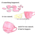 If something happened, it was caused, and if it was caused, it had to happen